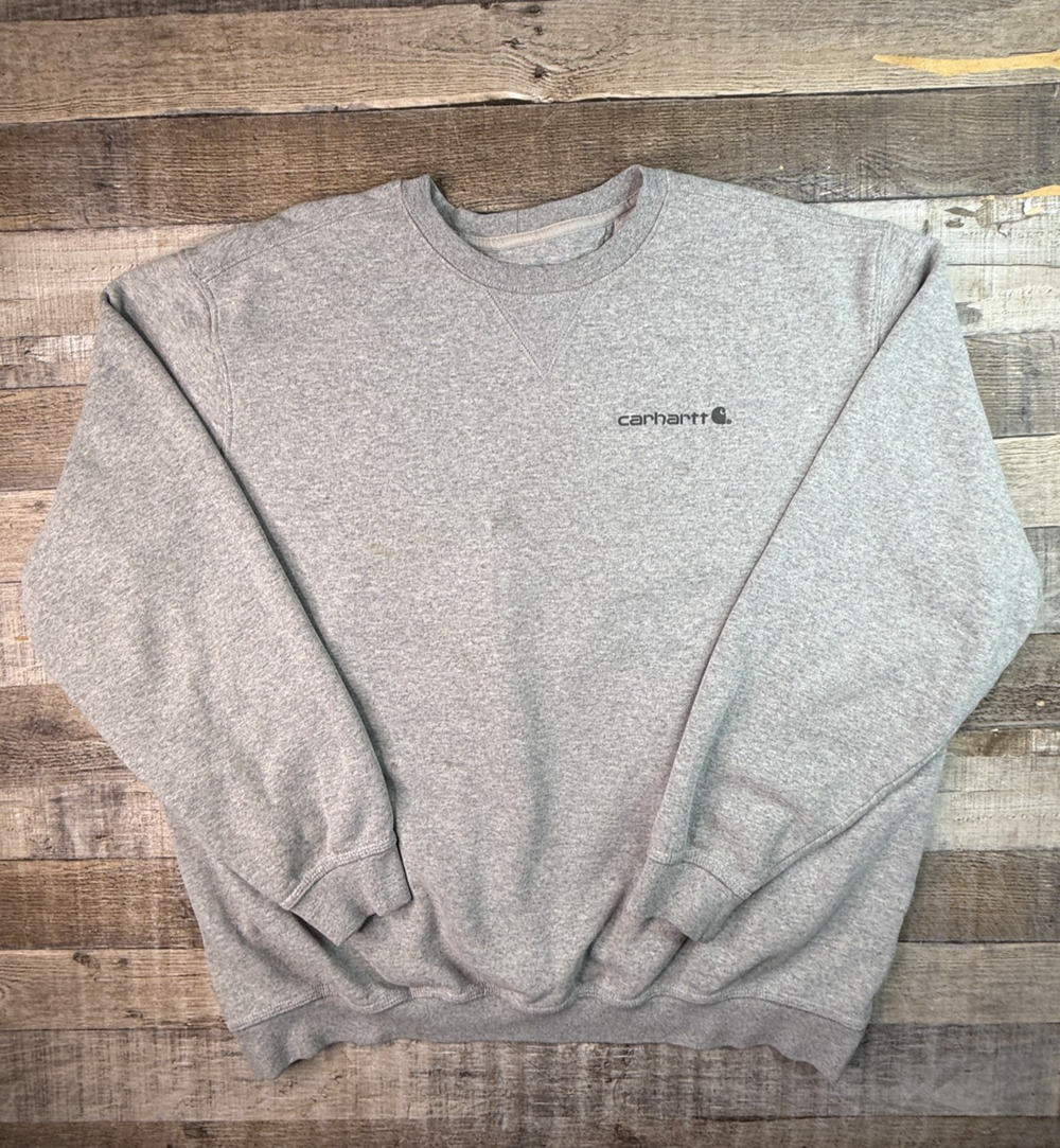 Carhartt 103307-034 Midweight Crewneck Sweatshirt Mens XL Gray Original Fit